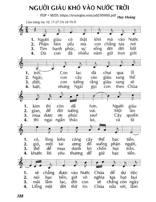 Người Giàu Khó Vào Nước Trời (Cn28 Tnb)