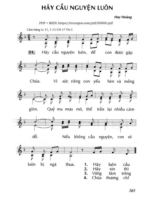 Hãy Cầu Nguyện Luôn (Cn17 Tnc)