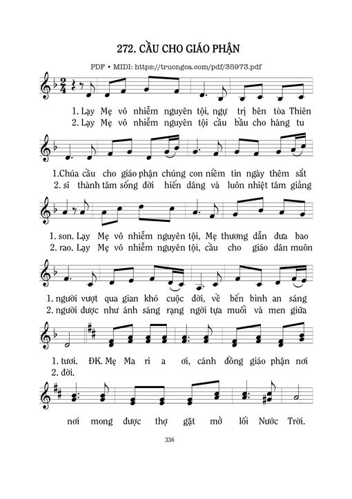 Cầu Cho Giáo Phận