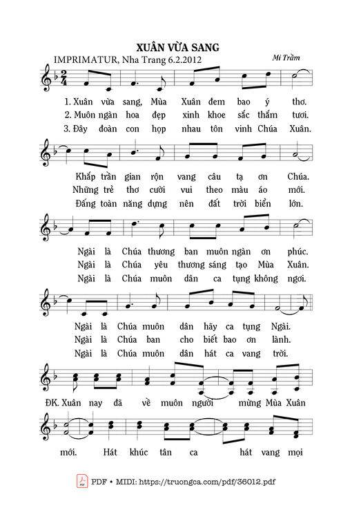 Xuân Vừa Sang - Mi Trầm