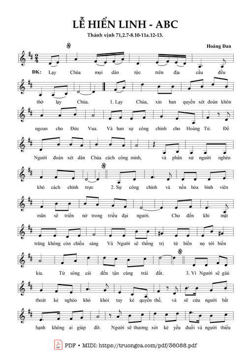 Lễ Hiển Linh Abc (Tv 71)