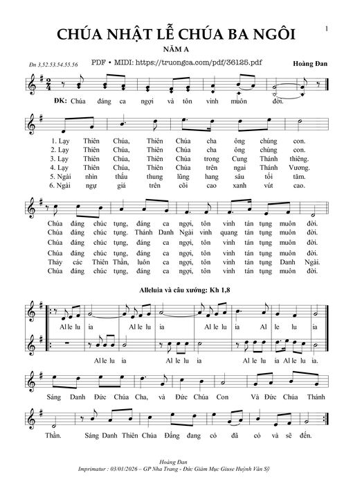 Chúa Nhật Lễ Chúa Ba Ngôi Năm A [2] (Dn3)