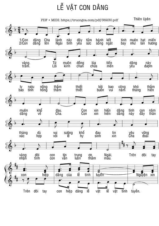 Lễ Vật Con Dâng