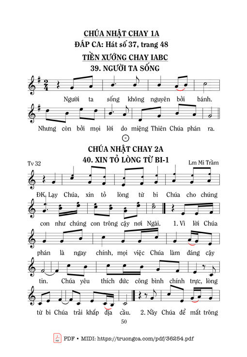 Thánh Vịnh 32, Xin Tỏ Lòng Từ Bi