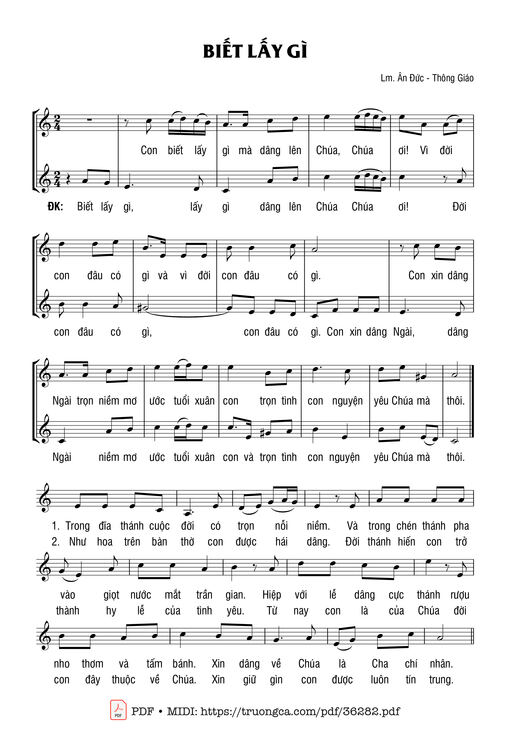 Biết Lấy Gì - Ân Đức &Amp; Thông Giáo