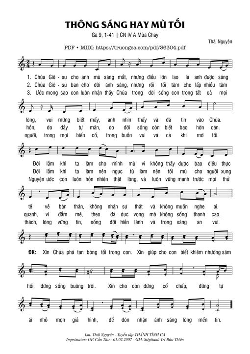 Thông Sáng Hay Mù Tối