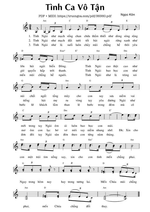 Tình ca vô tận - Ngọc Kôn