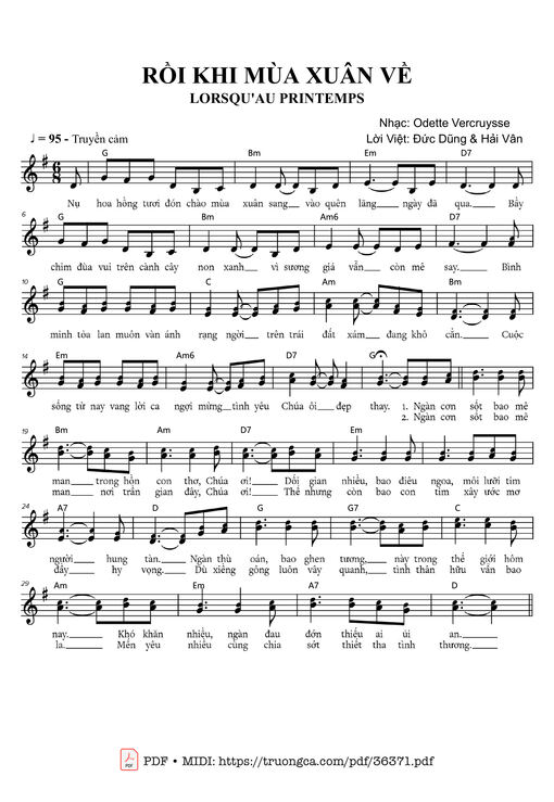 Rồi khi mùa xuân về (Lorsqu'au printemps)