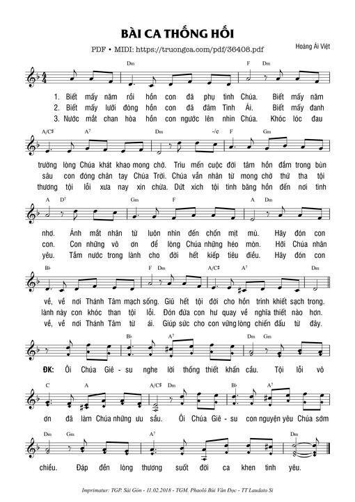 Bài Ca Thống Hối