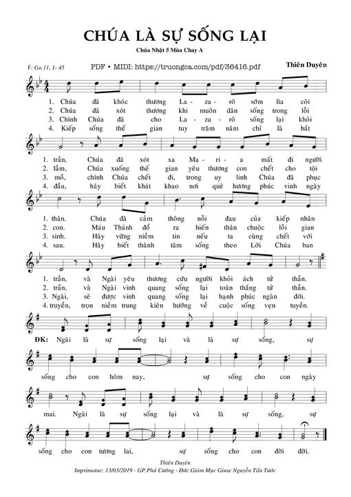 Chúa Là Sự Sống Lại