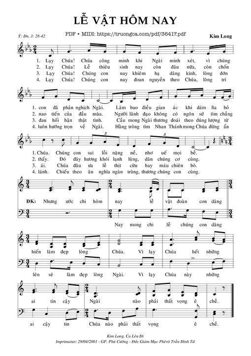 Lễ Vật Hôm Nay - Kim Long