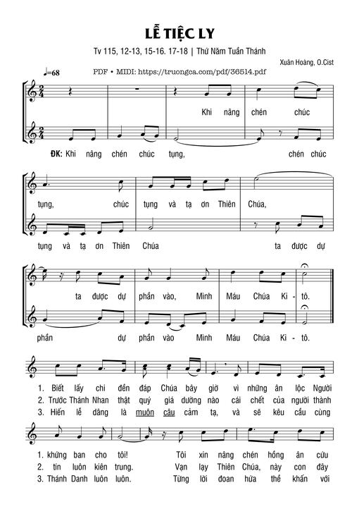 Thánh Vịnh 115, Lễ Tiệc Ly