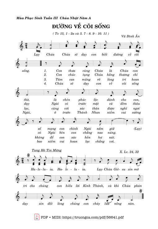 Thánh Vịnh 15, Đường Về Cõi Sống