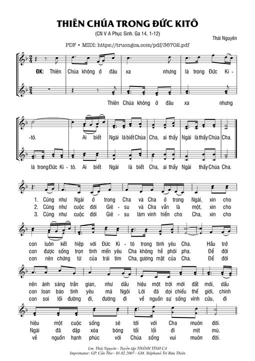 Thiên Chúa Trong Đức Kitô