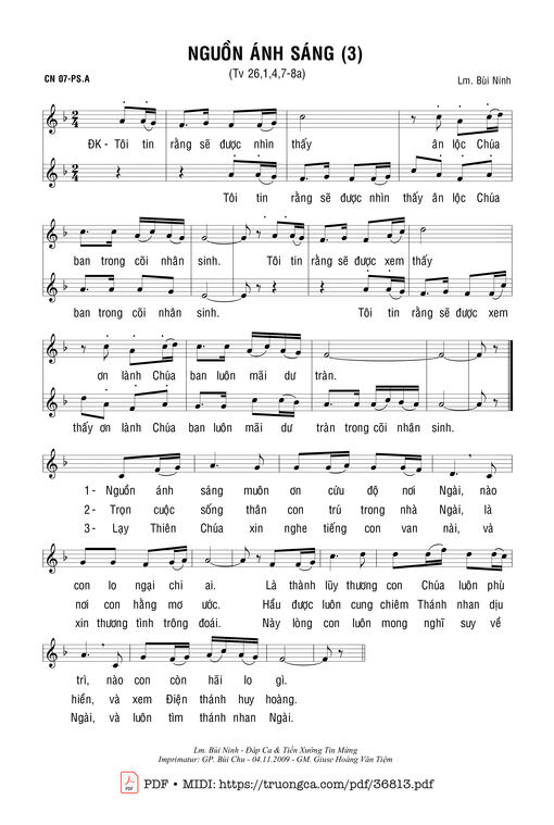 Thánh Vịnh 26, Nguồn Ánh Sáng 3