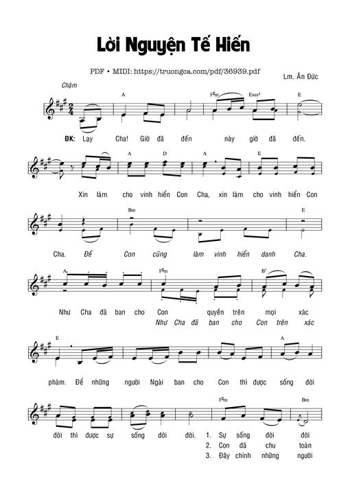 Lời Nguyện Tế Hiến