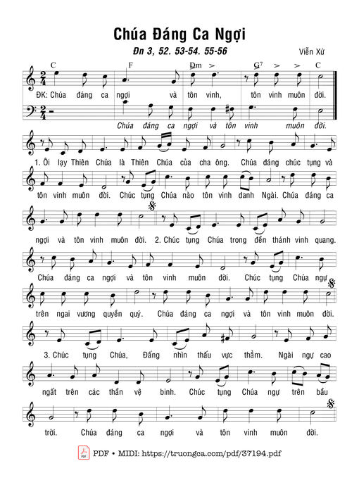 Chúa Đáng Ca Ngợi (Dn. 3)