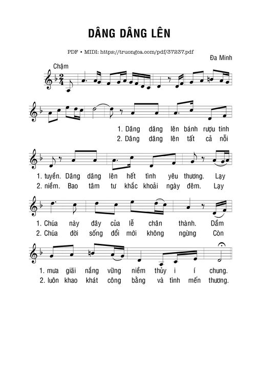 Dâng Dâng Lên - Đa Minh
