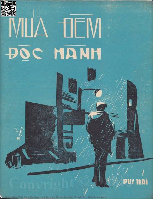 Sheet nhạc PDF bài Mưa đêm độc hành