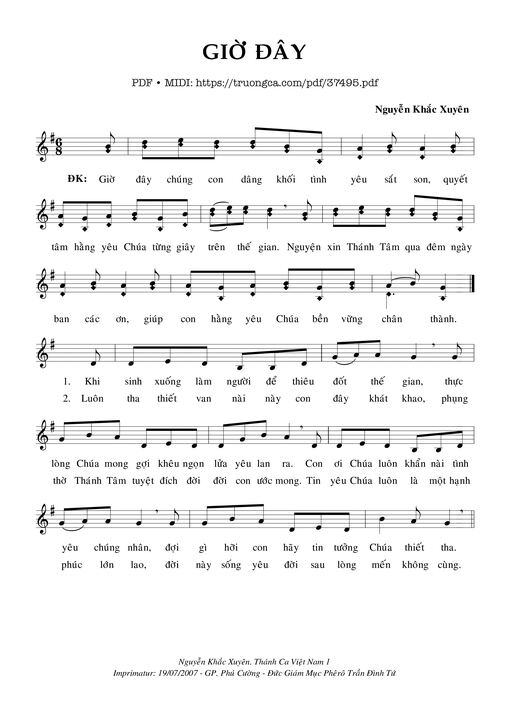 Giờ Đây - Nguyễn Khắc Xuyên