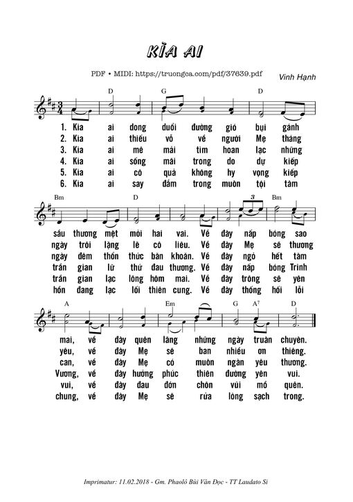 Kìa Ai - Vinh Hạnh
