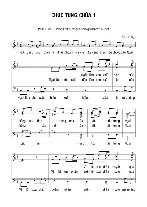 Chúc Tụng Chúa I