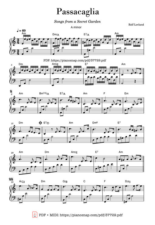 Passacaglia (Secret Garden)