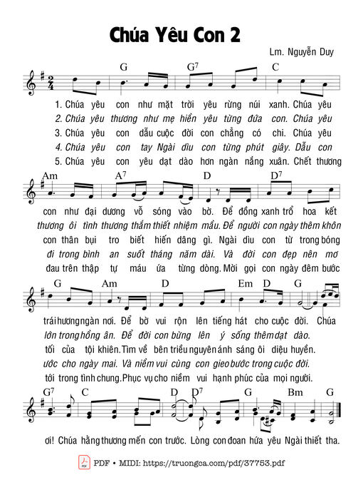 Chúa Yêu Con 2 - Nguyễn Duy