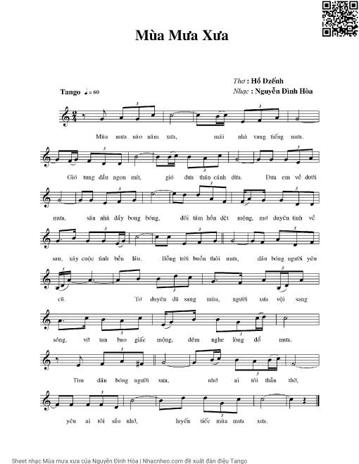 Mùa mưa xưa - Nguyễn Đình Hòa