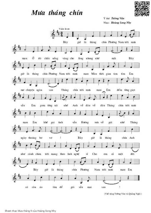 Mưa tháng 9 - Hoàng Song Nhy