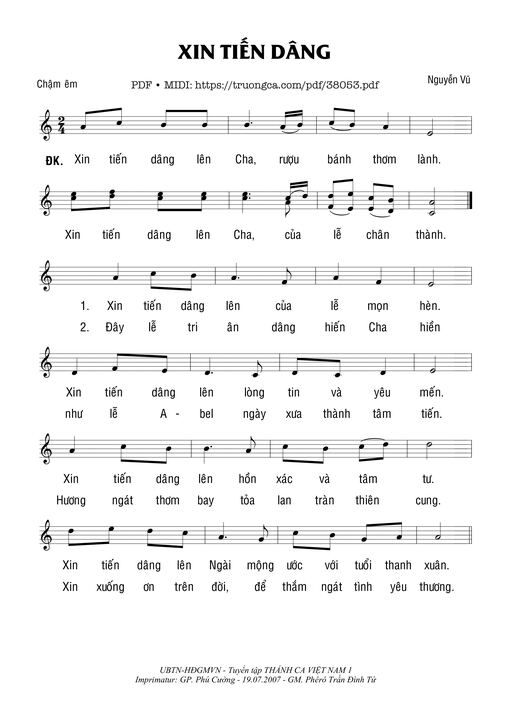 Xin Tiến Dâng - Nguyên Vũ