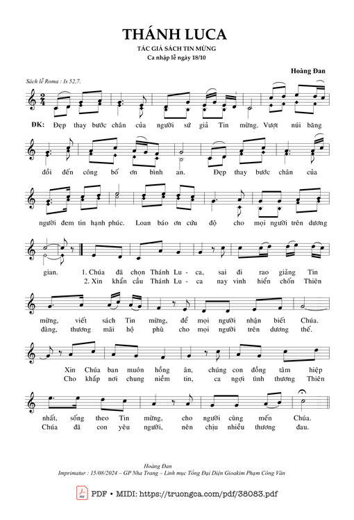 Luca Thánh Sử - Nguyễn Duy