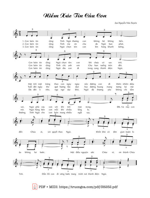 Niềm Xác Tín Của Con
