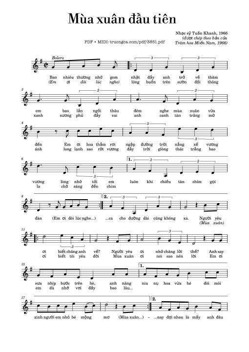 Mùa xuân đầu tiên