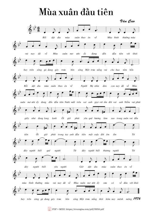 Mùa xuân đầu tiên