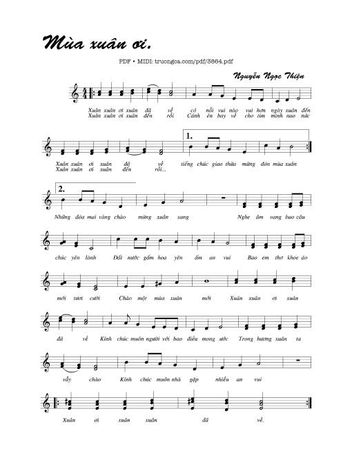 Mùa xuân ơi - Nguyễn Ngọc Thiện