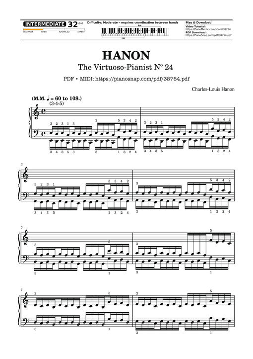 Hanon - The Virtuoso Pianist No. 24
