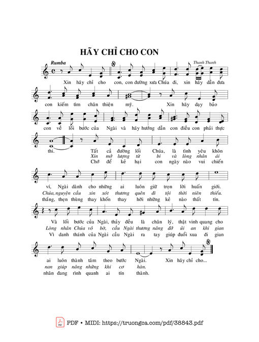 Hãy Chỉ Cho Con - Thanh Thanh