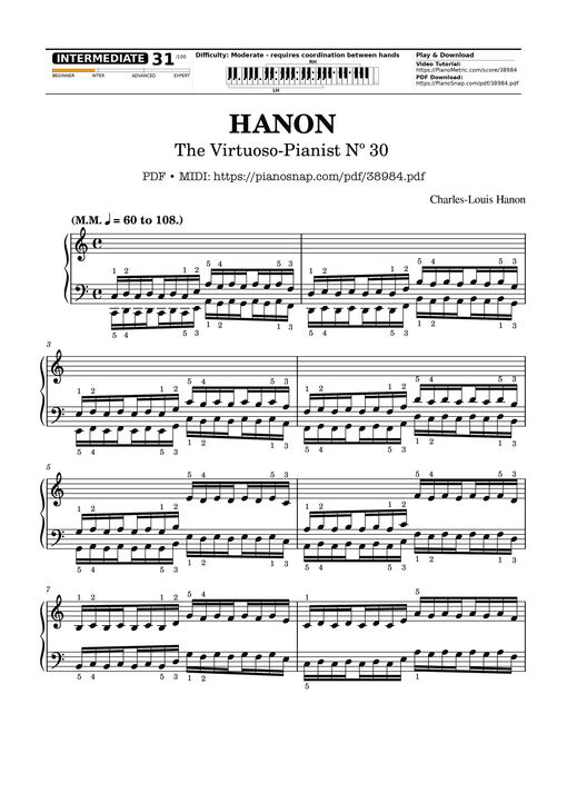 Hanon - The Virtuoso Pianist No. 30