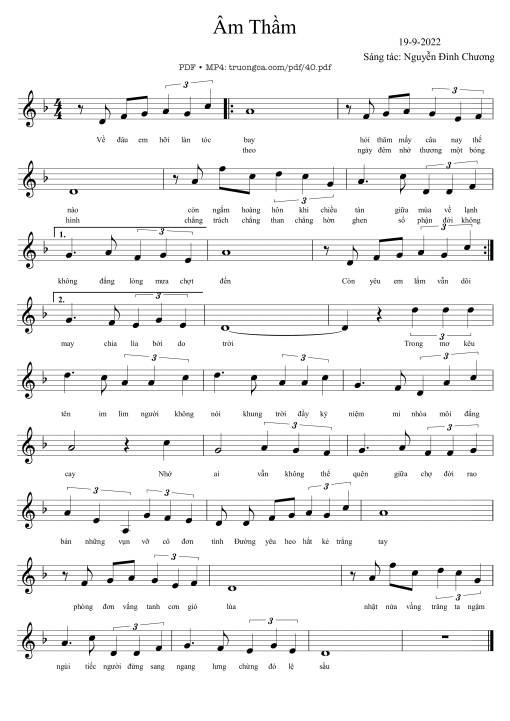 Âm thầm - Nguyễn Đình Chương