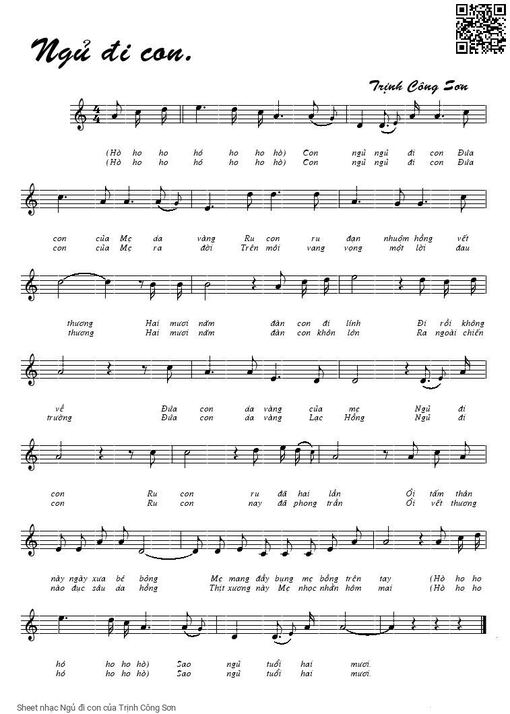 Ngủ đi con - Trịnh Công Sơn