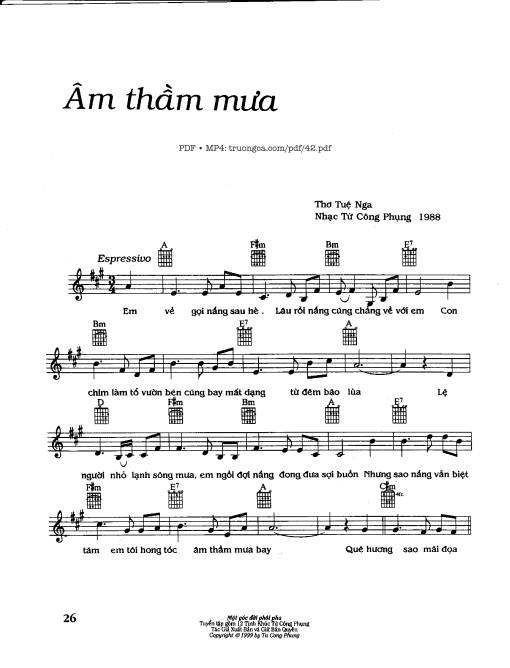 Âm thầm mưa - Từ Công Phụng