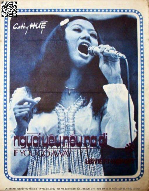 Sheet nhạc PDF bài Người yêu nếu ra đi (if you go away - Ne me quitte pas)