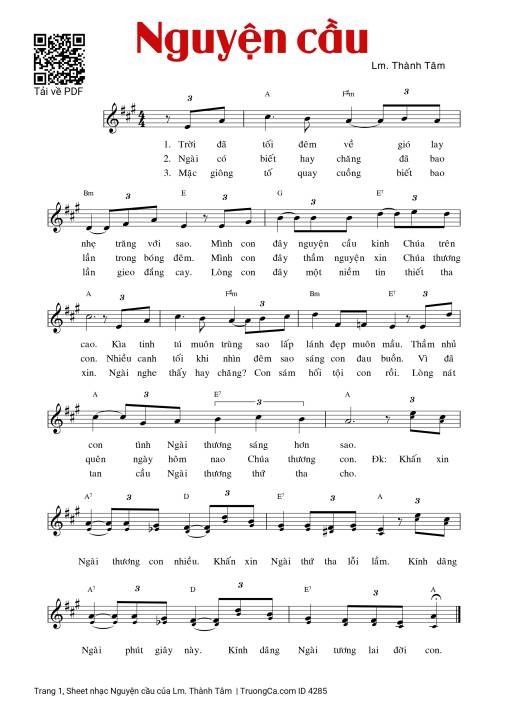 Nguyện cầu - Lm. Thành Tâm