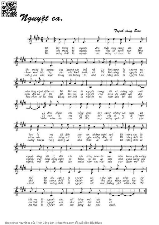 Nguyệt ca - Trịnh Công Sơn