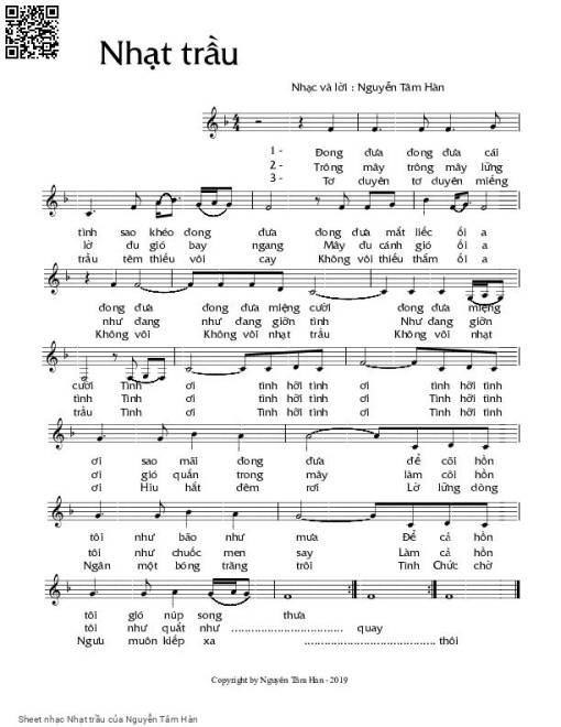 Nhạt trầu - Nguyễn Tâm Hàn