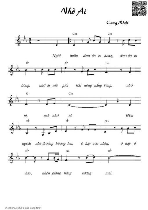 Nhớ ai - Cung Nhật