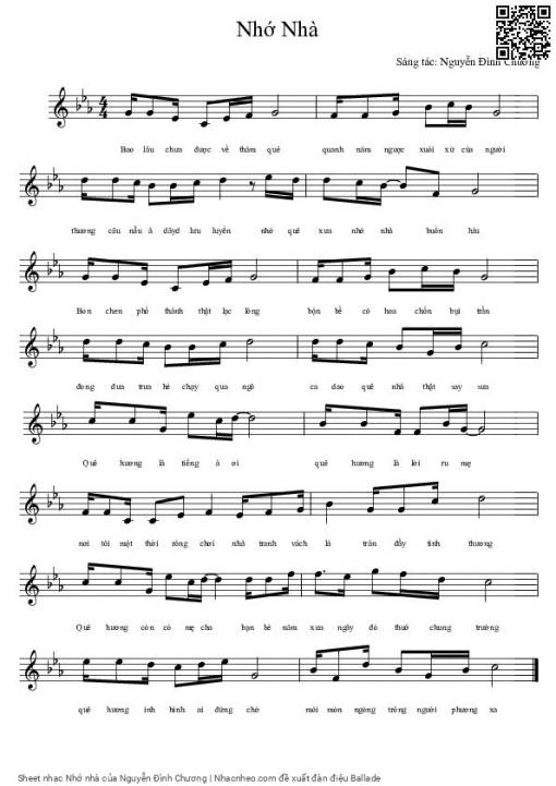 Nhớ nhà - Nguyễn Đình Chương