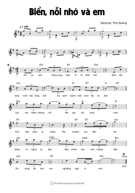 Biển, nỗi nhớ và em