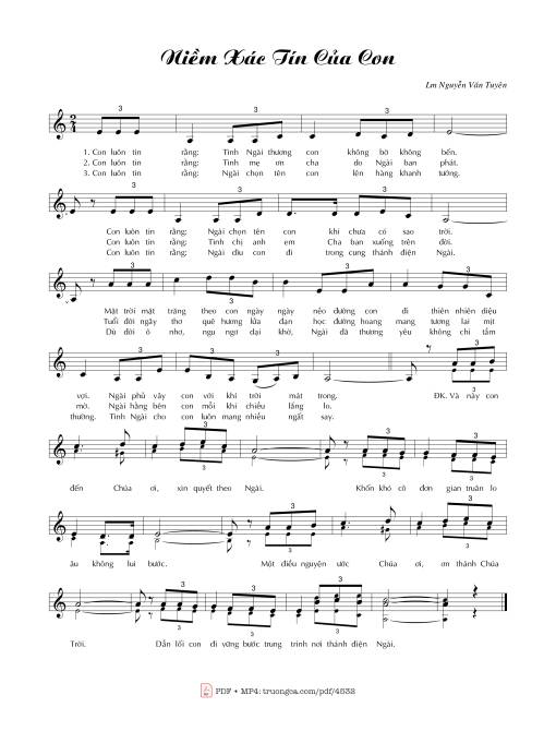 Niềm xác tín của con